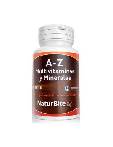 A-Z multivitaminas y minerales 60comp. NATURBITE