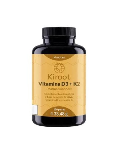 VITAMINA D3+K2 120perlas. KIROOT