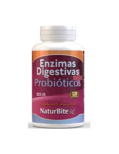 ENZIMAS DIGESTIVAS+PROBIOTICOS 120cap. NATURBITE