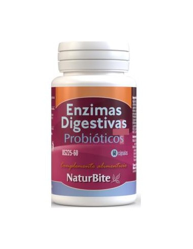 ENZIMAS DIGESTIVAS+PROBIOTICOS 60cap. NATURBITE