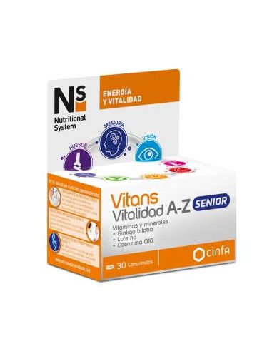 NS VITANS VITALIDAD A-Z SENIOR 30 comp