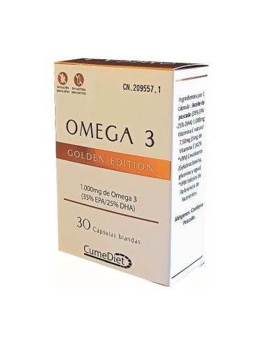 OMEGA 3 GOLDEN 30perlas. CUMEDIET