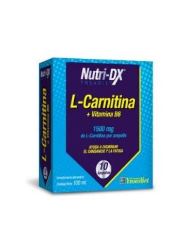 L-CARNITINA 1500mg. 10amp. NUTRI-DX YNSADIET