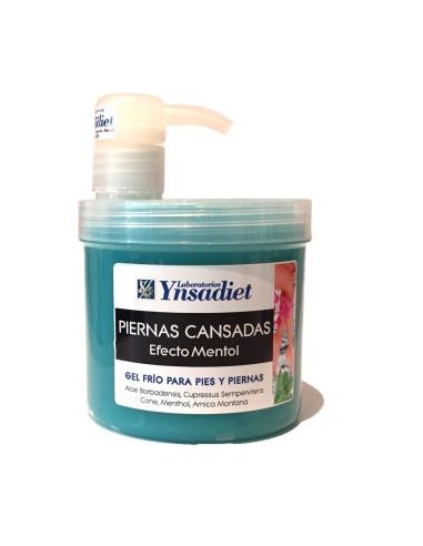 GEL PIERNAS CANSADAS efecto menthol 500ml. YNSADIET