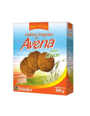 GALLETAS DE AVENA integrales sabor limon 500gr. YNSADIET