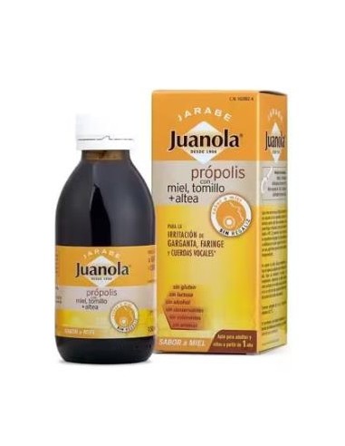 JUANOLA PROPOLIS MIEL TOMILLO ALTEA JARABE 150ml.