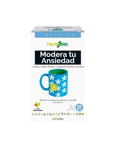 HERBODIET INF. modera tu ansiedad 20filtros. NOVADIET