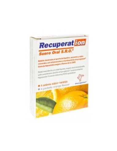 RECUPERAT-ION suero oral sabor naranja 4sbrs.