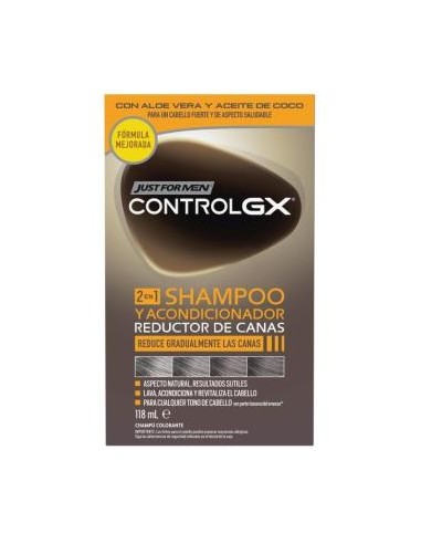 JUST FOR MEN CONTROL GX REDU CANAS champ-aco 147ML