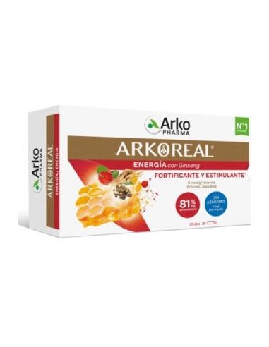 ARKOREAL jalea real+ginseng 20amp. ARKOPHARMA