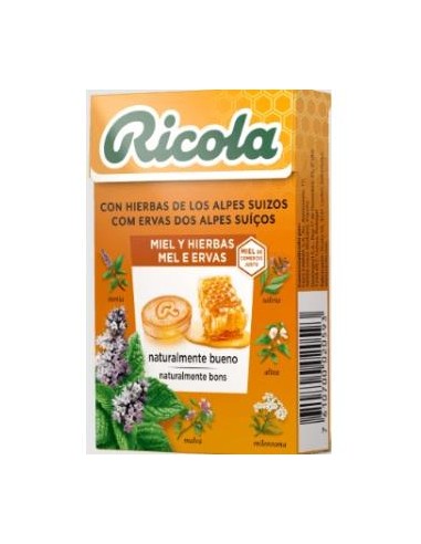 RICOLA CARAMELOS miel-hierbas 50gr.