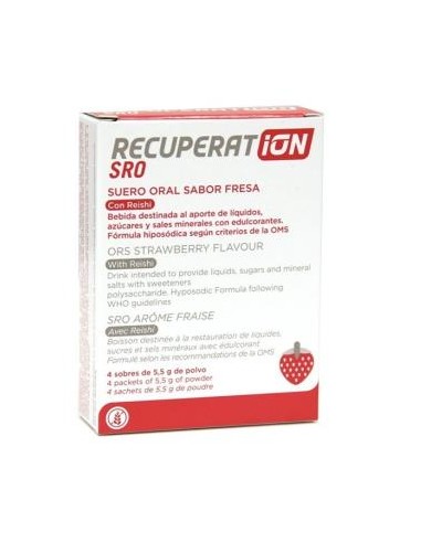 RECUPERAT-ION suero oral sabor fresa 4sbrs.