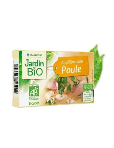 CALDO DE POLLO 8cubitosx10g BIO JARDIN BIO