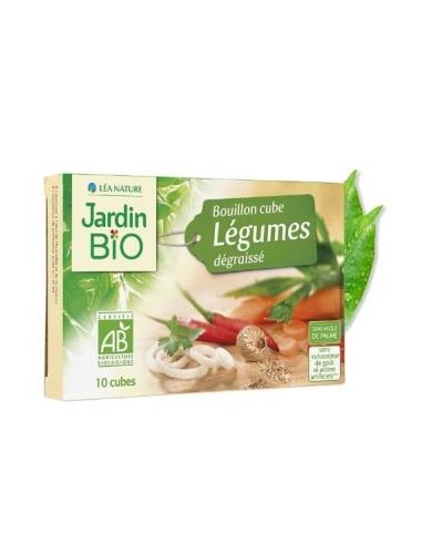 CALDO DE VERDURAS desgrasado 10cubitosx9gr. JARDIN BIO