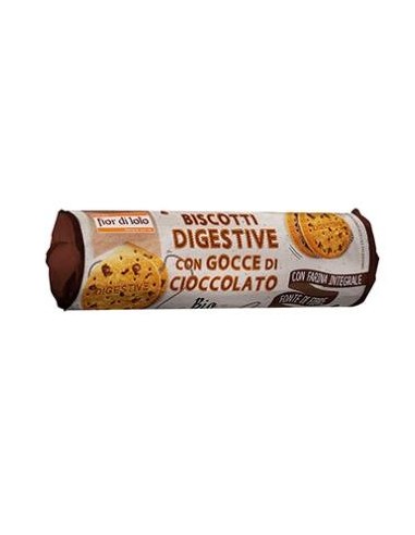 GALLETAS DIGESTIVE con chips choco tubo 250gr. BIO FIOR DI LOTO