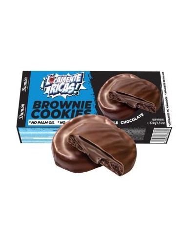 COOKIES BROWNIE doble chocolate 128gr. S/A DUMON