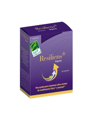 RESILIENS DEPORTE 60cap. CIEN POR CIEN NATURAL