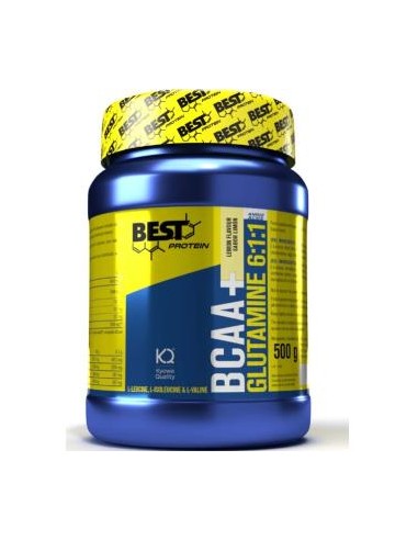 BCAA+GLUTAMINA limon 500gr. BEST PROTEIN