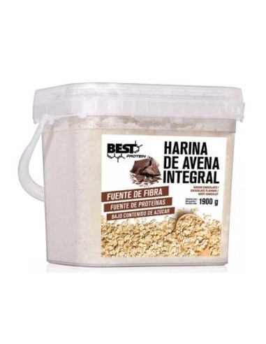 HARINA DE AVENA integral chocolate 1900gr. BEST PROTEIN