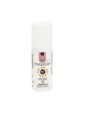 SUN CARE SPF50+ protector solar color 50ml. SIMILDIET