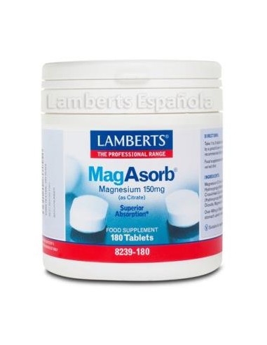 MAGASORB 150mg (alta absorcion) 180comp. LAMBERTS