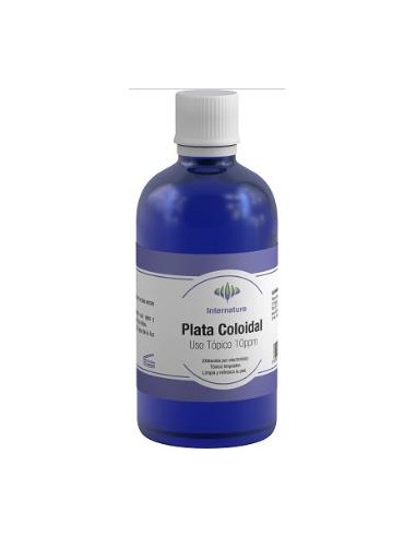 PLATA COLOIDAL 10ppm uso topico 100ml. INTERNATURE