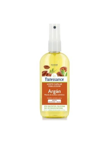 ACEITE CAPILAR ARGAN embellecedor 160ml NATESSANCE