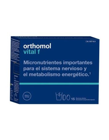 ORTHOMOL VITAL F 15sbrs.granulado