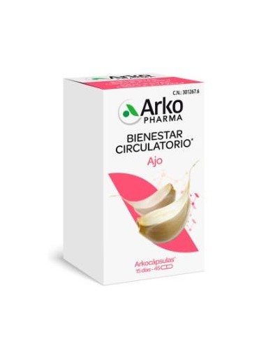 AJO 45arkocapsulas. BIO ARKOPHARMA