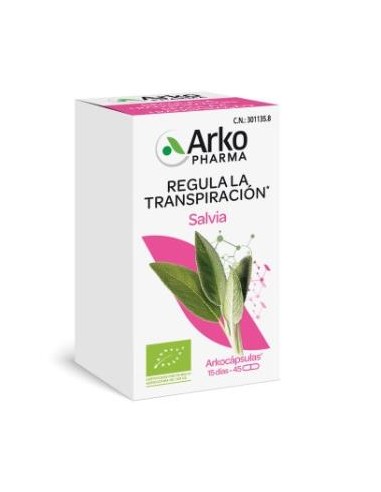 SALVIA 45arkocapsulas. BIO ARKOPHARMA