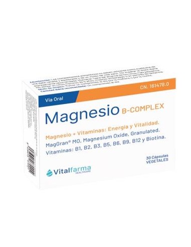 MAGNESIO + B-COMPLEX 30cap. VITALFARMA