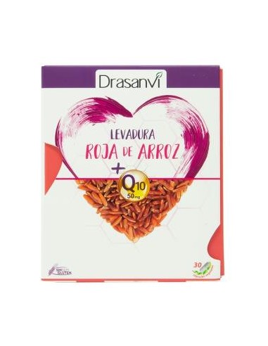 LEVADURA ROJA DE ARROZ 2,9mg monac. k +Q10 30cap. DRASANVI