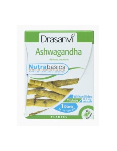 NUTRABASICS ASHWAGANDHA 30cap. DRASANVI