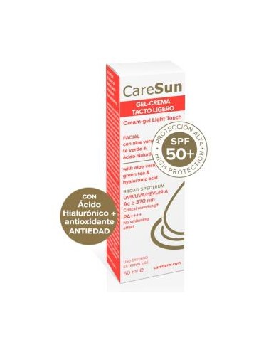 CARESUN SPF 50+ GEL CREMA tacto ligero 50ml CAREDERM