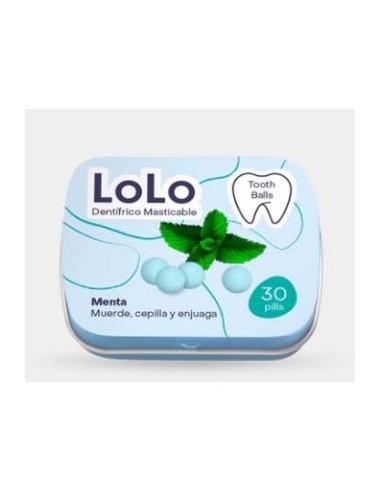 TOOTH BALLS sabor menta 20gr 30comp LOLO