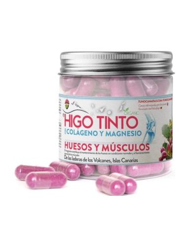 HIGO TINTO con colageno y magnesio 90cap. TUNO CANARIAS