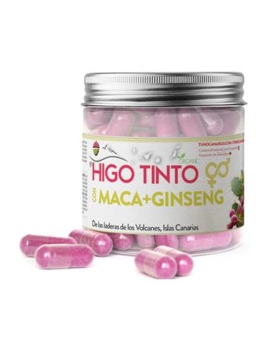 HIGO TINTO con maca y ginseng 90cap. TUNO CANARIAS