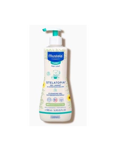 STELATOPIA gel de baño bebe-niño 500ml. MUSTELA