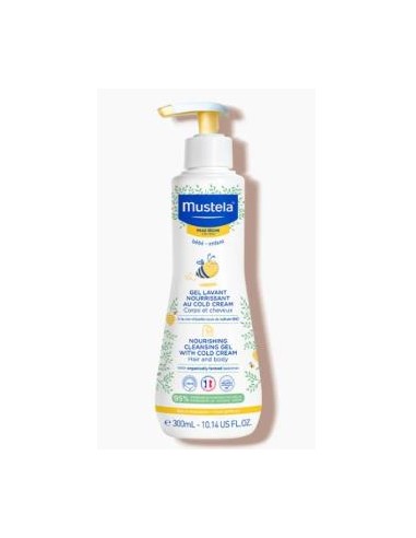 GEL DE BAÑO AL COLD CREAM nutritivo bebe-niño 300m MUSTELA