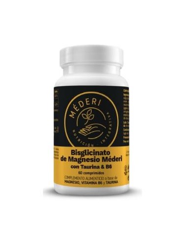 BISGLICINATO DE MAGNESIO taurina+vit B6 60comp. MEDERI NUTRICION INTEGRATIVA