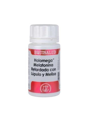 HOLOMEGA MELATONINA retard con LUPULO Y MELISA 50c EQUISALUD