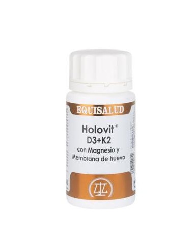 HOLOVIT D3+K2 con magnesio y membrana huevo 50cap EQUISALUD