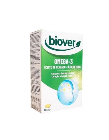 OMEGA 3 (aceite de pescado) 60perlas. BIOVER