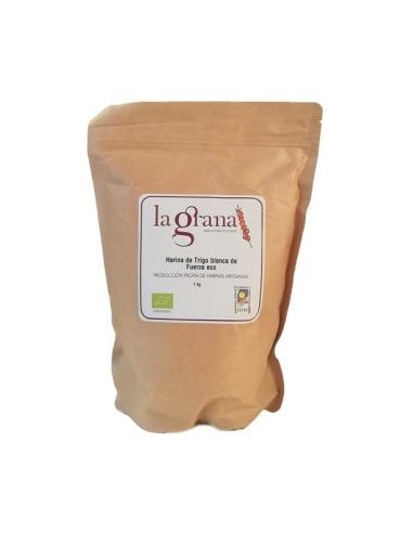 HARINA DE FUERZA DE TRIGO blanca 1kg. ECO LA GRANA