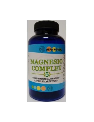 MAGNESIO COMPLET 5 90cap. ALFA HERBAL