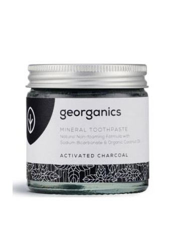 DENTIFRICO MINERAL carbon activado crema 60ml. GEORGANICS