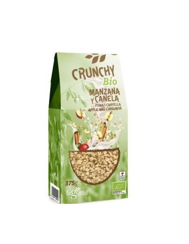 CRUNCHY AVENA MANZANA CANELA 375gr. ECO LA GRANA