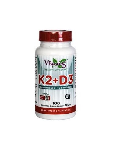 VITAMINA K2+D3 100perlas VBYOTICS