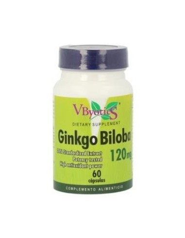 GINKGO BILOBA 120mg. 60cap. VBYOTICS