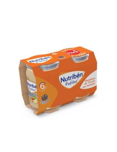 NUTRIBEN POTITO MACEDONIA FRUTA CEREALES 2X190gr.